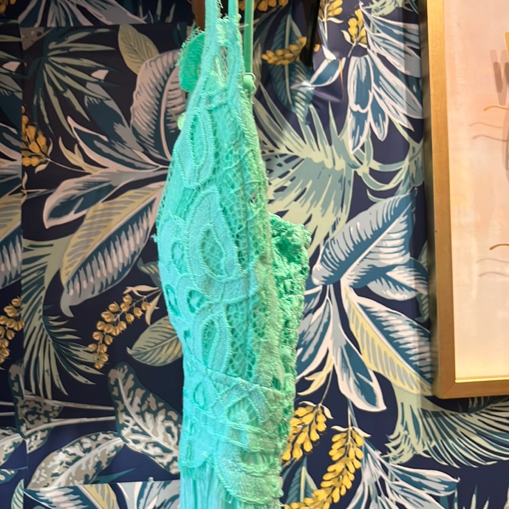 Turquoise summer dress - Picture 2 of 8